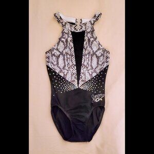GK Elite Simone Biles Snakeskin Pattern Gymnastics Leotard - Adult X-Small